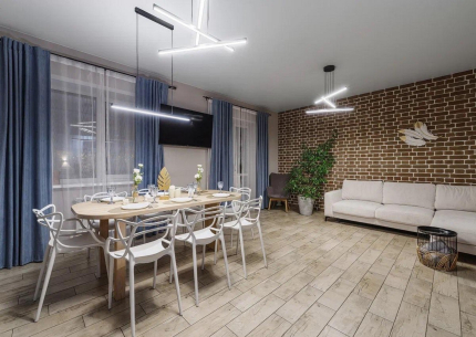 Речной клуб Коттедж Малиновый с тёплым бассейном и баней — фото