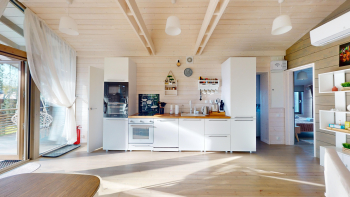 Дубль-дом с панорамной сауной и купелью — фото 13