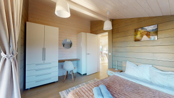 Дубль-дом с панорамной сауной и купелью — фото 16