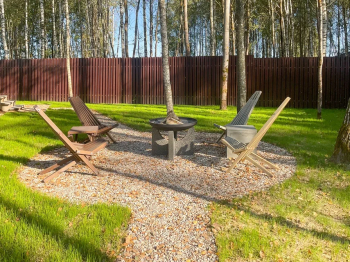 Дубль-дом с панорамной сауной и купелью — фото 21