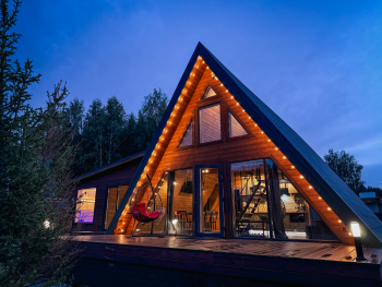 А-Фрейм с Баней и чаном до 8 человек — фото 1