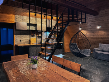 А-Фрейм с Баней и чаном до 8 человек — фото 6