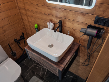 А-Фрейм с Баней и чаном до 8 человек — фото 13