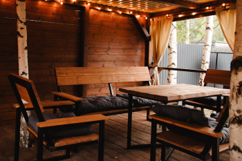 А-Фрейм с чаном до 8 человек — фото 11