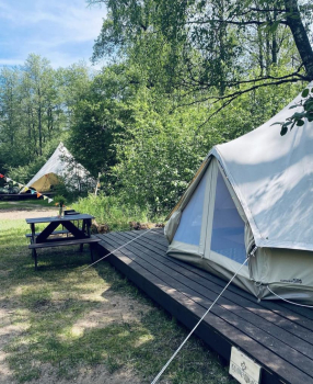 Комфортный шатер  с видом на лес — фото 1