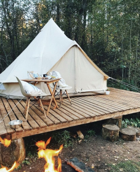 Комфортный шатер с видом на озеро — фото 1