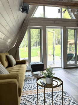 Участок с домиком "Репа"  с купелью на террасе — фото 22