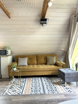 Участок с домиком "Репа"  с купелью на террасе — фото 21