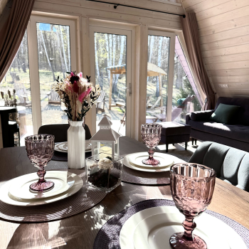 Участок с домиком "Баклажан" с камином и купелью на террасе купелью — фото 3