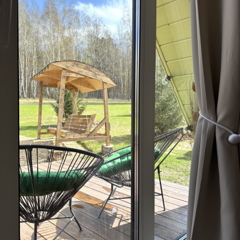 Участок с домиком "Репа"  с купелью на террасе — фото 3