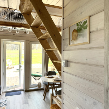 Участок с домиком "Репа"  с купелью на террасе — фото 10