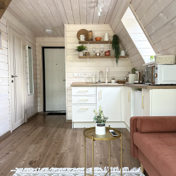 Участок с домиком  "Морковь" с купелью на террасе — фото 3