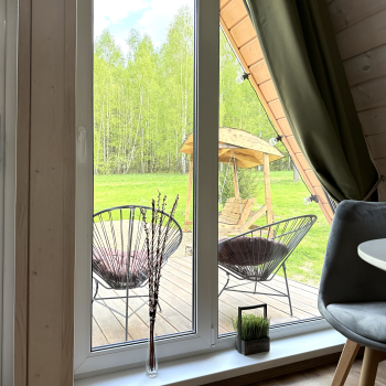 Участок с домиком  "Морковь" с купелью на террасе — фото 12