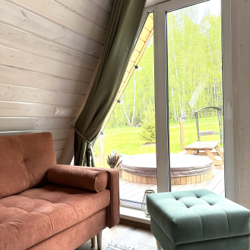 Участок с домиком  "Морковь" с купелью на террасе — фото 11