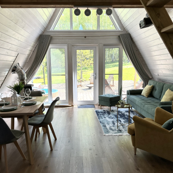 Участок с домиком  "Кабачок" с купелью на террасе и камином. — фото 11