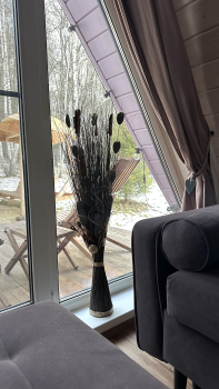 Участок с домиком "Баклажан" с камином и купелью на террасе купелью — фото 18