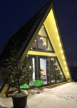 Участок с домиком "Репа"  с купелью на террасе — фото 26