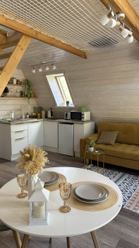 Участок с домиком "Репа"  с купелью на террасе — фото 12