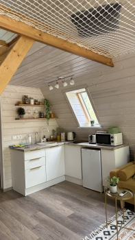 Участок с домиком "Репа"  с купелью на террасе — фото 4