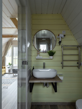 Участок с домиком "Репа"  с купелью на террасе — фото 11