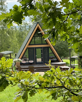 Участок с домиком  "Морковь" с купелью на террасе — фото 1