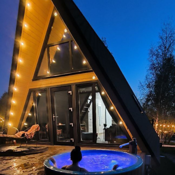 Участок с домиком  "Морковь" с купелью на террасе — фото 8