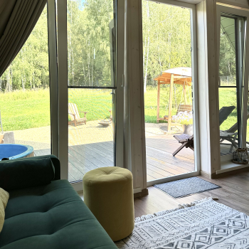 Участок с домиком "Огурец" с купелью на террасе — фото 25