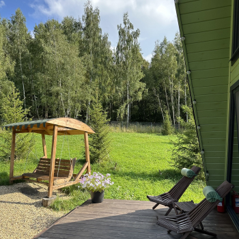 Участок с домиком "Огурец" с купелью на террасе — фото 9