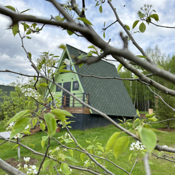 Участок с домиком "Огурец" с купелью на террасе — фото 24