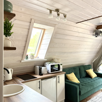 Участок с домиком "Огурец" с купелью на террасе — фото 23