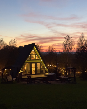 Участок с домиком "Огурец" с купелью на террасе — фото 11