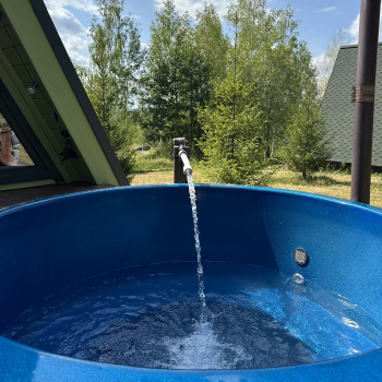 Участок с домиком "Огурец" с купелью на террасе — фото 20