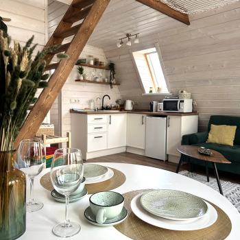 Участок с домиком "Огурец" с купелью на террасе — фото 3