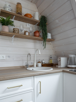 Участок с домиком  "Морковь" с купелью на террасе — фото 10