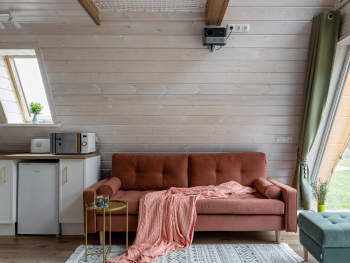 Участок с домиком  "Морковь" с купелью на террасе — фото 4