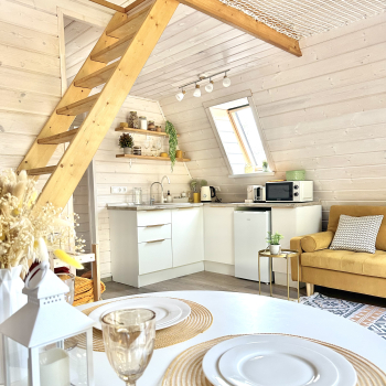 Участок с домиком "Репа"  с купелью на террасе — фото 7