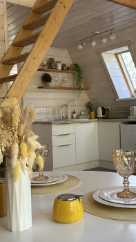 Участок с домиком "Репа"  с купелью на террасе — фото 28