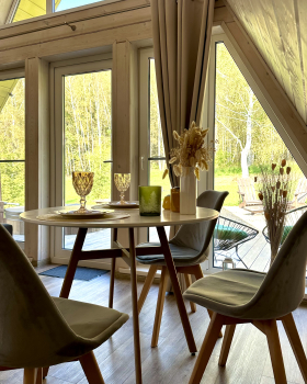 Участок с домиком "Репа"  с купелью на террасе — фото 14