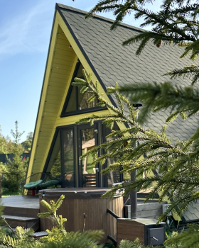 Участок с домиком "Репа"  с купелью на террасе — фото 19