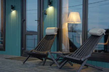 Коттедж с камином и баней  — фото