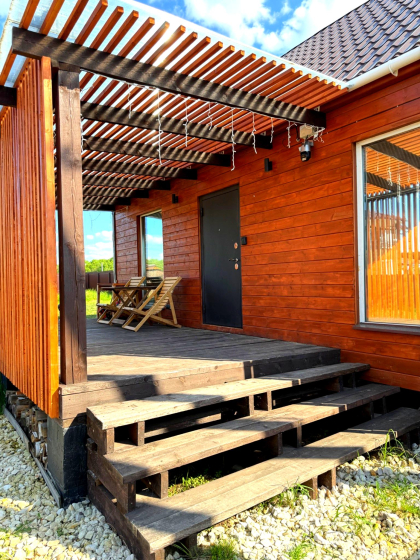 PETRUSHKA.Заворово (Дом на берегу озера на 6 гостей с сауной) 