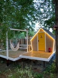 Гамаки и качели на общей территории — фото 1