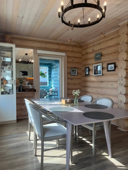 Дом из бревна “Синий” с сауной и купелью — фото 3