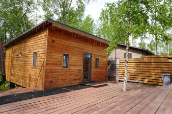 А-фрейм №1 с чаном и баней — фото 1