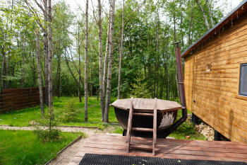 А-фрейм №1 с чаном и баней — фото 10