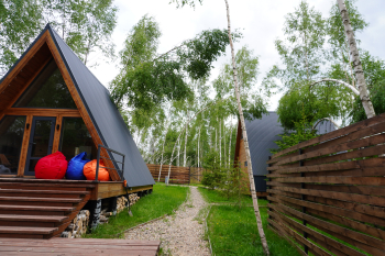 А-фрейм №1 с чаном и баней — фото 9