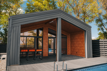 ЛОФТ – Дом с теплым бассейном — фото 12