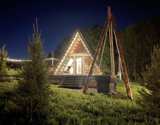 KuzLand-стильные дома с купелью или чаном.