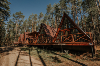 Комплекс из 4 А-фрейм домов — фото 1