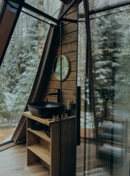 Шалаш с чаном джакузи — фото 13